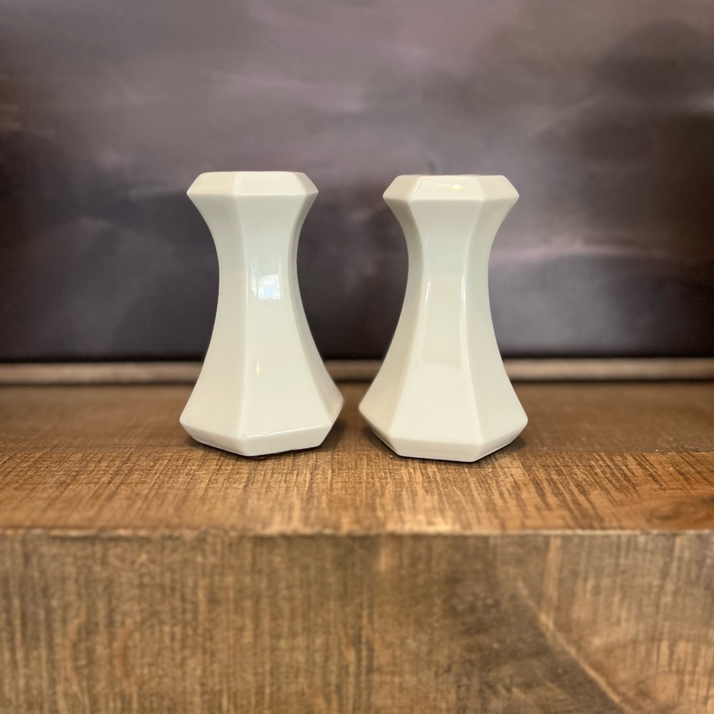 Vintage small pair candle stick holders made in Japan